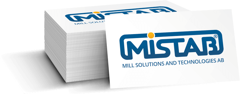 Visitkort Mistab logotyp